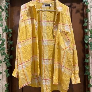 SUPER DOPE SUPER SWAGGY YELLOW BDG FLANNEL